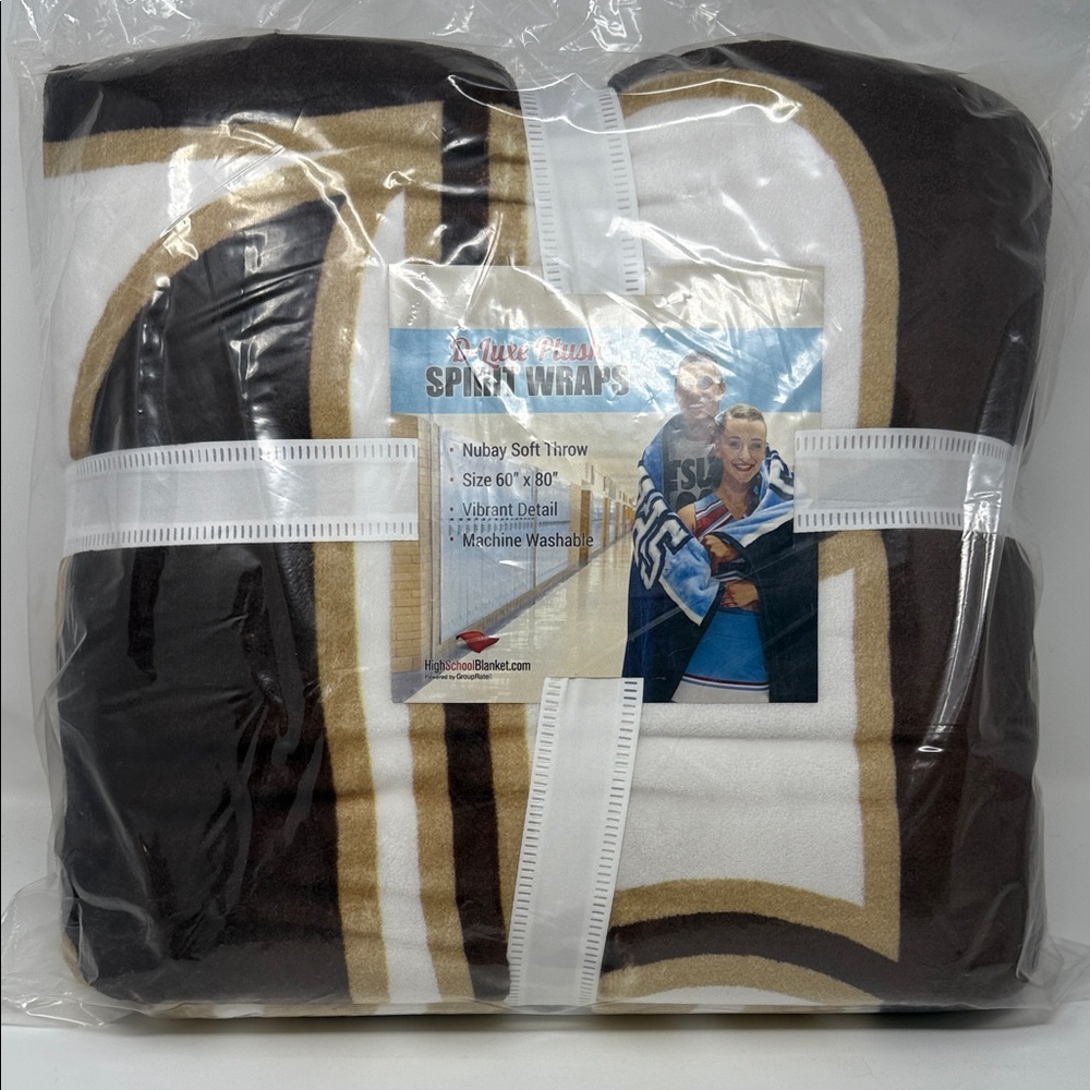 d-luxe Davis High School Soft Throw Blanket SPIRIT wrap  60 x 80 “ New